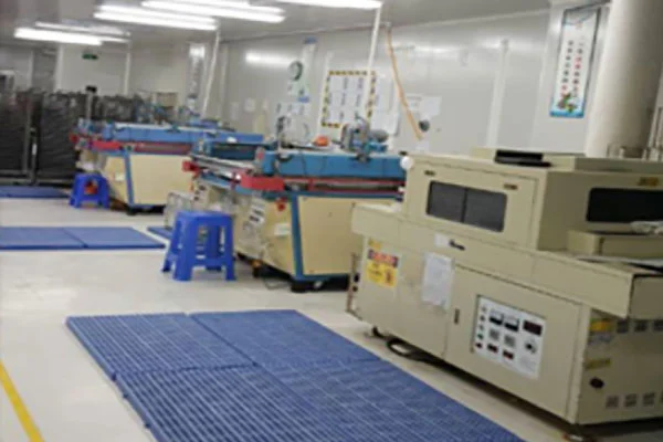 Printing machine for touchscreen production